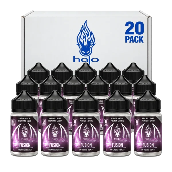 Halo Fusion Unflavored Tobacco 60ml — 20-Pack Bundle